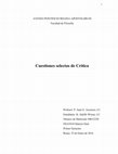 Research paper thumbnail of Cuestiones selectas de Crítica