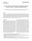 Research paper thumbnail of Life, the Universe, and Everything: An Education Outreach Proposal to Build a Traveling Astrobiology Exhibit