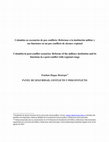 Research paper thumbnail of Colombia en escenarios de pos conflicto: Reformas a la institución militar y sus funciones en un pos conflicto de alcance regional