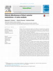 Research paper thumbnail of Clinical effectiveness of direct anterior restorations-A meta-analysis