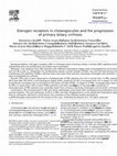 Research paper thumbnail of Estrogen receptors in cholangiocytes and the progression of primary biliary cirrhosis