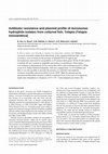 Research paper thumbnail of Antibiotic resistance and plasmid profile of Aeromonas hydrophila isolates from cultured fish, Telapia (Telapia mossambica)