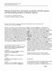 Research paper thumbnail of Effects of short-term starvation on ghrelin, GH-IGF system, and IGF-binding proteins in Atlantic salmon