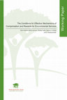 Research paper thumbnail of The conditions for effective mechanisms of compensation and rewards for environmental services ICRAF Working paper no. 38