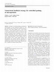 Research paper thumbnail of Vision-based feedback strategy for controlled pushing of microparticles