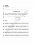 Research paper thumbnail of Calidad del Suelo Como Indicador de Desertificación en la Península de Paraguaná, Estado Falcón, Venezuela