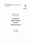 Research paper thumbnail of Government, higher education and the national economy