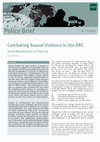 Research paper thumbnail of Combating Sexual Violence in the DRC