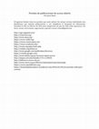 Research paper thumbnail of Listado de portales de publicaciones de acceso abierto