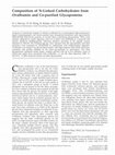 Research paper thumbnail of Composition of N-linked carbohydrates from ovalbumin and co-purified glycoproteins