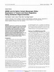 Research paper thumbnail of MDM2 and its splice variant messenger RNAs: expression in tumors and down-regulation using antisense oligonucleotides