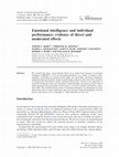 Research paper thumbnail of Emotional intelligence and individual performance: evidence of direct and moderated effects