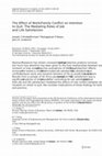 Research paper thumbnail of The Effect of Work/Family Conflict on Intention to Quit: The Mediating Roles of Job and Life Satisfaction