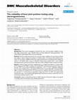 Research paper thumbnail of The reliability of knee joint position testing using electrogoniometry