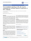 Research paper thumbnail of Tim-3-mediated signaling in NK cells may be modulated by increased Galectin-9 expression in HIV-1 infection