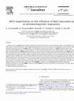 Research paper thumbnail of MFCI experiments on the influence of NaCl-saturated water on phreatomagmatic explosions