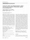 Research paper thumbnail of Volcanic jets, plumes, and collapsing fountains: evidence from large-scale experiments, with particular emphasis on the entrainment rate