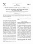 Research paper thumbnail of Photochemical behavior of the drug atorvastatin in water