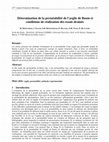 Research paper thumbnail of Détermination de la perméabilité de l'argile de Boom et conditions de réalisation des essais drainés