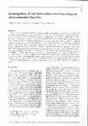 Research paper thumbnail of Investigation of soil desiccation cracking using an environmental chamber