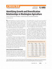 Research paper thumbnail of Identifying Growth and Diversification Relationship in Washington Agriculture