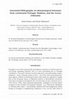 Research paper thumbnail of Annotated bibliography of odonatological literature from continental Portugal, Madeira, and the Azores (Odonata)