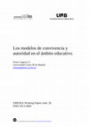 Research paper thumbnail of Los modelos de convivencia y autoridad en el ámbito educativo