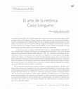 Research paper thumbnail of El arte de la retórica Casio Longino