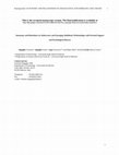 Research paper thumbnail of Autonomy and Relatedness in Adolescence and Emerging Adulthood: Relationships with Parental Support and Psychological Distress