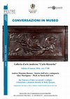 Research paper thumbnail of Conferenza Museo Carlo Rizzarda di Feltre 19-03-2016