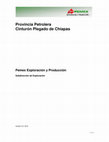 Research paper thumbnail of Provincia Petrolera Cinturón Plegado de Chiapas