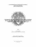 Research paper thumbnail of PATRONES DE ASENTAMIENTO EN EL ÁREA CENTRAL DE EL MIRADOR, PETEN, GUATEMALA, DURANTE EL PERÍODO CLÁSICO TARDÍO (600 – 850 D. C.)