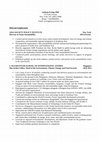 Research paper thumbnail of Short Resume