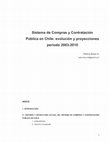 Research paper thumbnail of Sistema de Compras Públicas en Chile: período 2003-2010