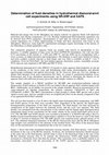 Research paper thumbnail of Determination of fluid densities in hydrothermal diamond-anvil cell experiments using SR-XRF intensities 2009-09-23 - 2009-09-25