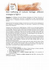 Research paper thumbnail of CALL FOR PAPERS! EAA Vilnius, 2016, round table: Illicit trafficking of Cultural Heritage: different strategies to fight it