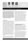 Research paper thumbnail of Malfas, M. Theodoraki, E. and Houlihan, B. (2004). Impacts of Olympic Games as mega events. Municipal Engineer: Journal of the Institution of Civil Engineers, 157, ME3, 209-220. ISSN 0965 0903.