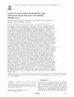 Research paper thumbnail of Analysis of charge transport during lightning using balloon-borne electric field sensors and Lightning Mapping Array