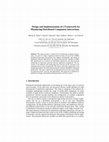 Research paper thumbnail of Design and Implementation of a Framework for Monitoring Distributed Component Interactions