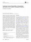 Research paper thumbnail of Synthesising Corporate Responsibility on Organisational and Societal Levels of Analysis: An Integrative Perspective