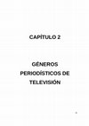 Research paper thumbnail of GÉNEROS PERIODÍSTICOS DE TELEVISIÓN