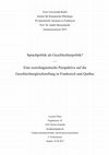 Research paper thumbnail of Sprachpolitik als Geschlechterpolitik? — Eine soziolinguistische Perspektive auf die Geschlechtergleichstellung in Frankreich und Québec