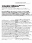 Research paper thumbnail of Thymol-triggered lysis of Escherichia coli expressing Lactobacillus phage LL-H muramidase