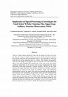 Research paper thumbnail of Application of Signal Processing to Investigate the Total Active 8 B Solar Neutrino Flux Signal from Sudbury Neutrino Observatory (SNO)