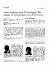 Research paper thumbnail of New communication technologies: The impact on intra-organizational dynamics