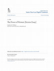 Research paper thumbnail of The Power of Women [Review Essay]