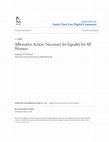 Research paper thumbnail of Affirmative Action: Necessary for Equality for All Women