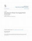 Research paper thumbnail of The Classroom Climate: Encouraging Student Involvement