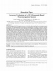 Research paper thumbnail of Accuracy evaluation of a 3D ultrasound-based neuronavigation system