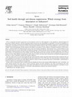 Research paper thumbnail of Soil health through soil disease suppression: Which strategy from descriptors to indicators?